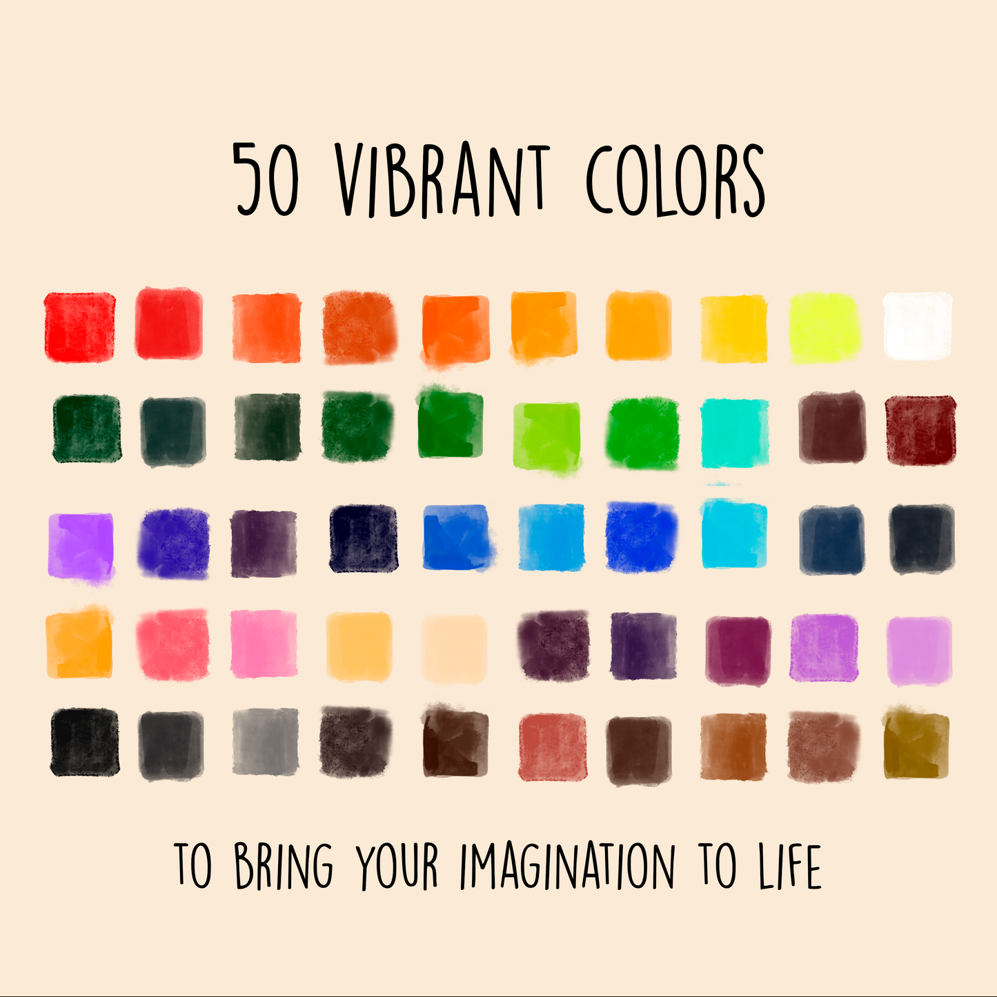 Tobio's™ 50 Watercolor Paint Set