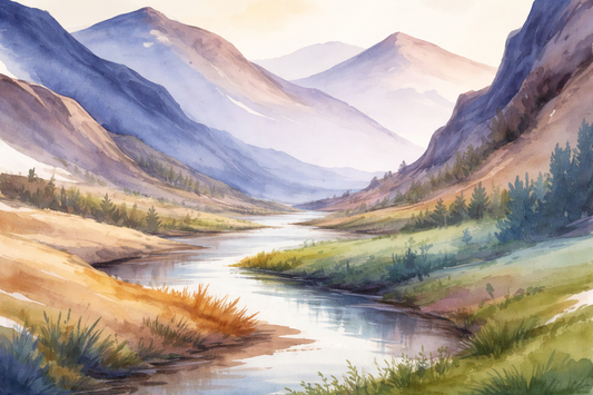 How to Paint Watercolor Landscapes: The 10-Step Universal Method