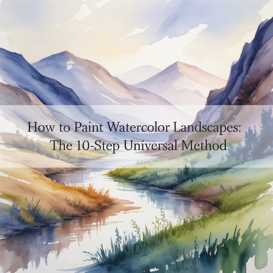 How to Paint Watercolor Landscapes: The 10-Step Universal Method