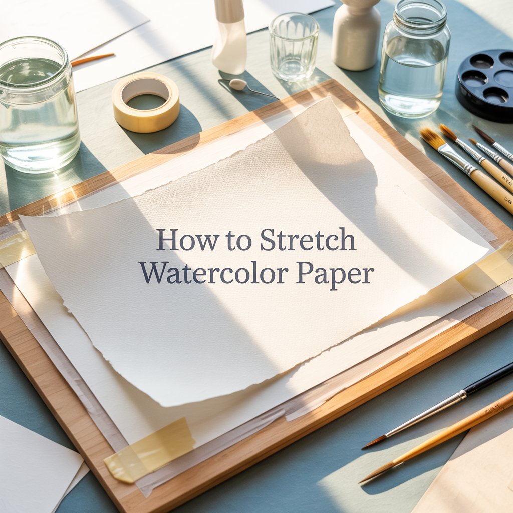 How to Stretch Watercolor Paper: Prevent Buckling & Flattening Tips
