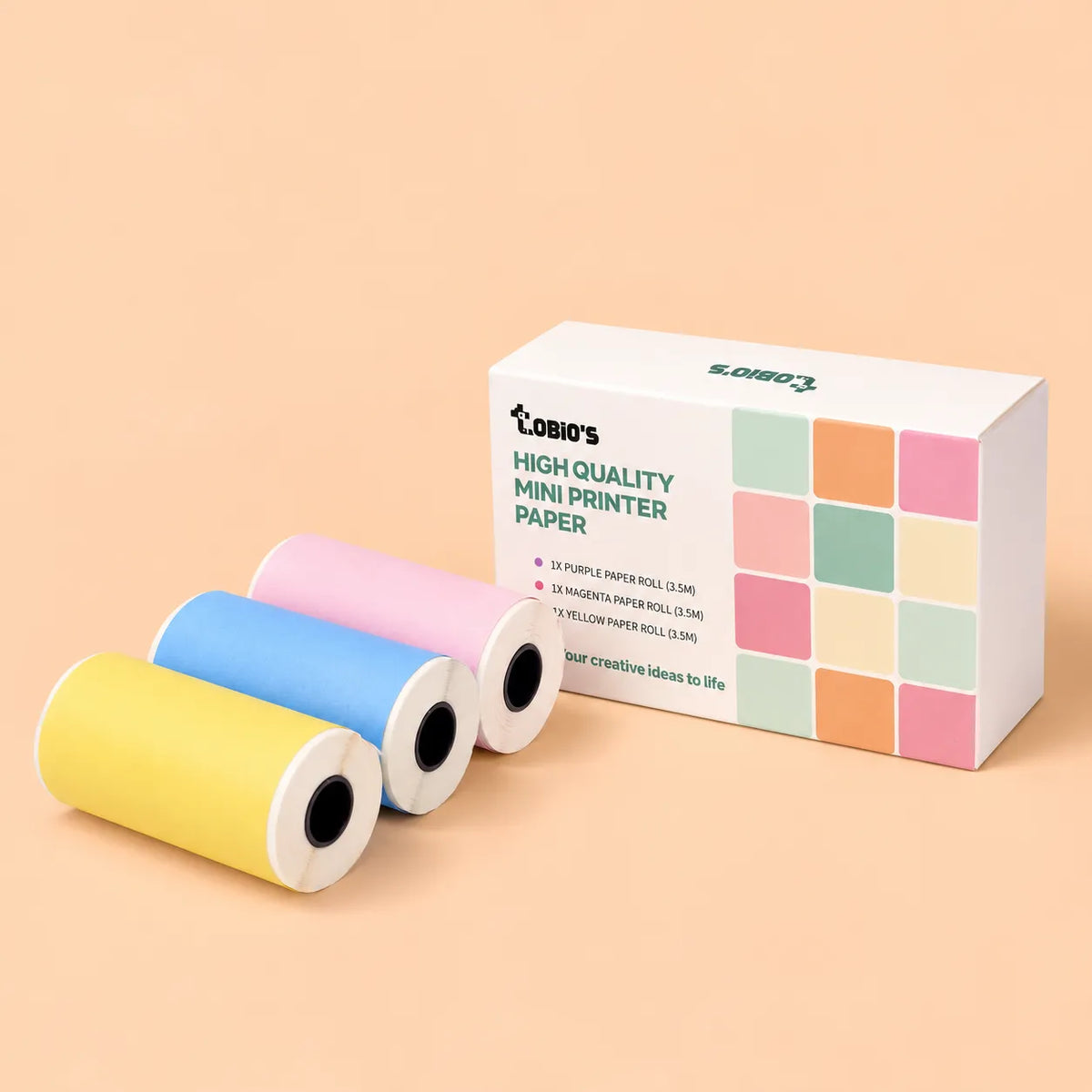 3 Extra Colored Rolls