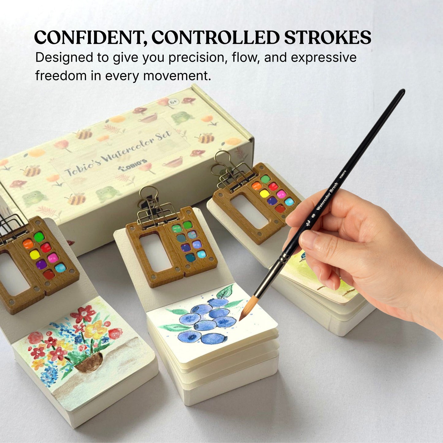 추가 수채화 붓 4종