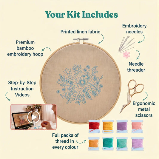 Autumn Bloom - Embroidery Kit