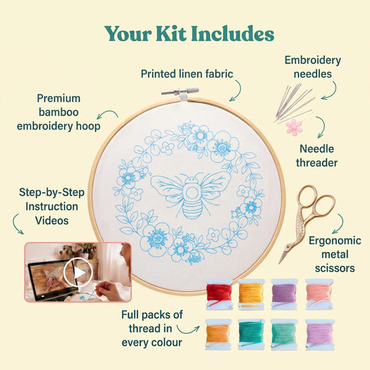 Buzzy the Bee - Embroidery Kit