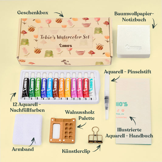 Tobio's™ Aquarellfarben-Set