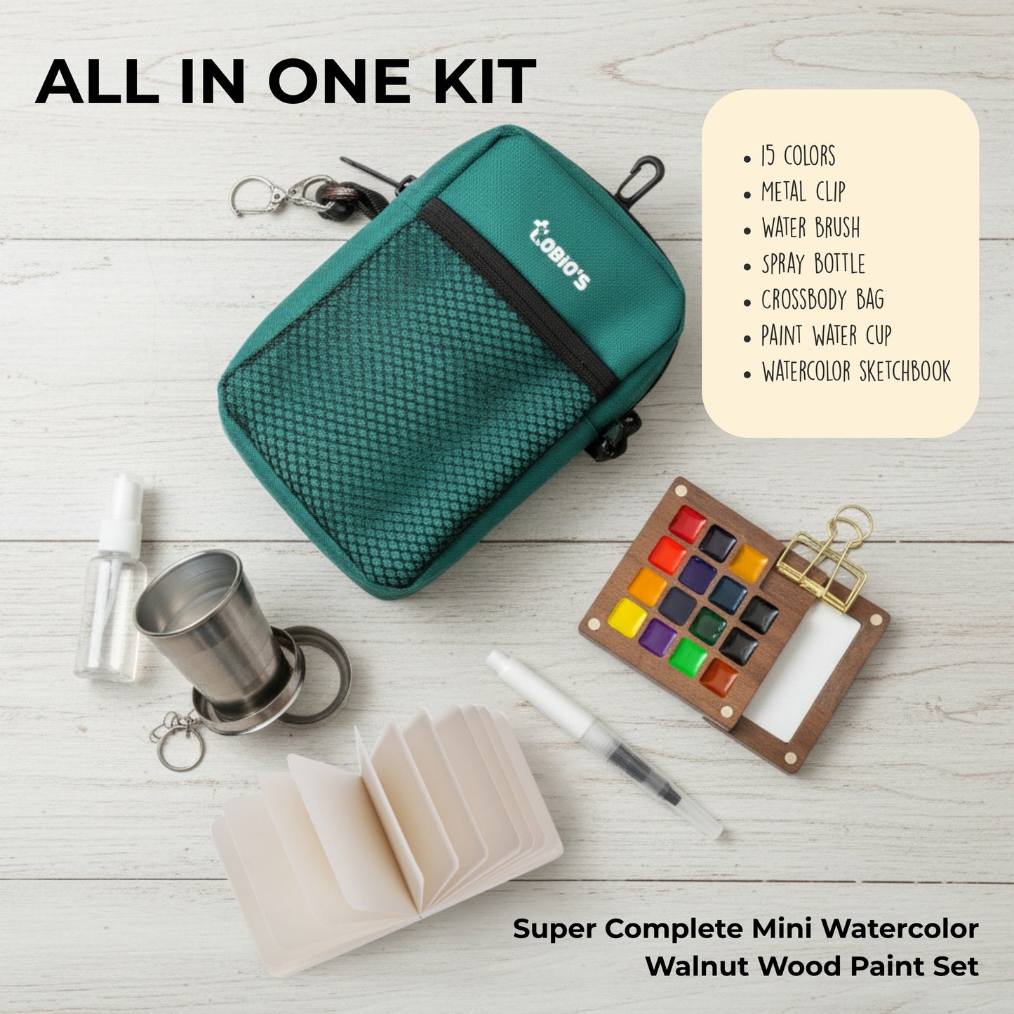 Tobio's™ Mini Watercolor Paint Set