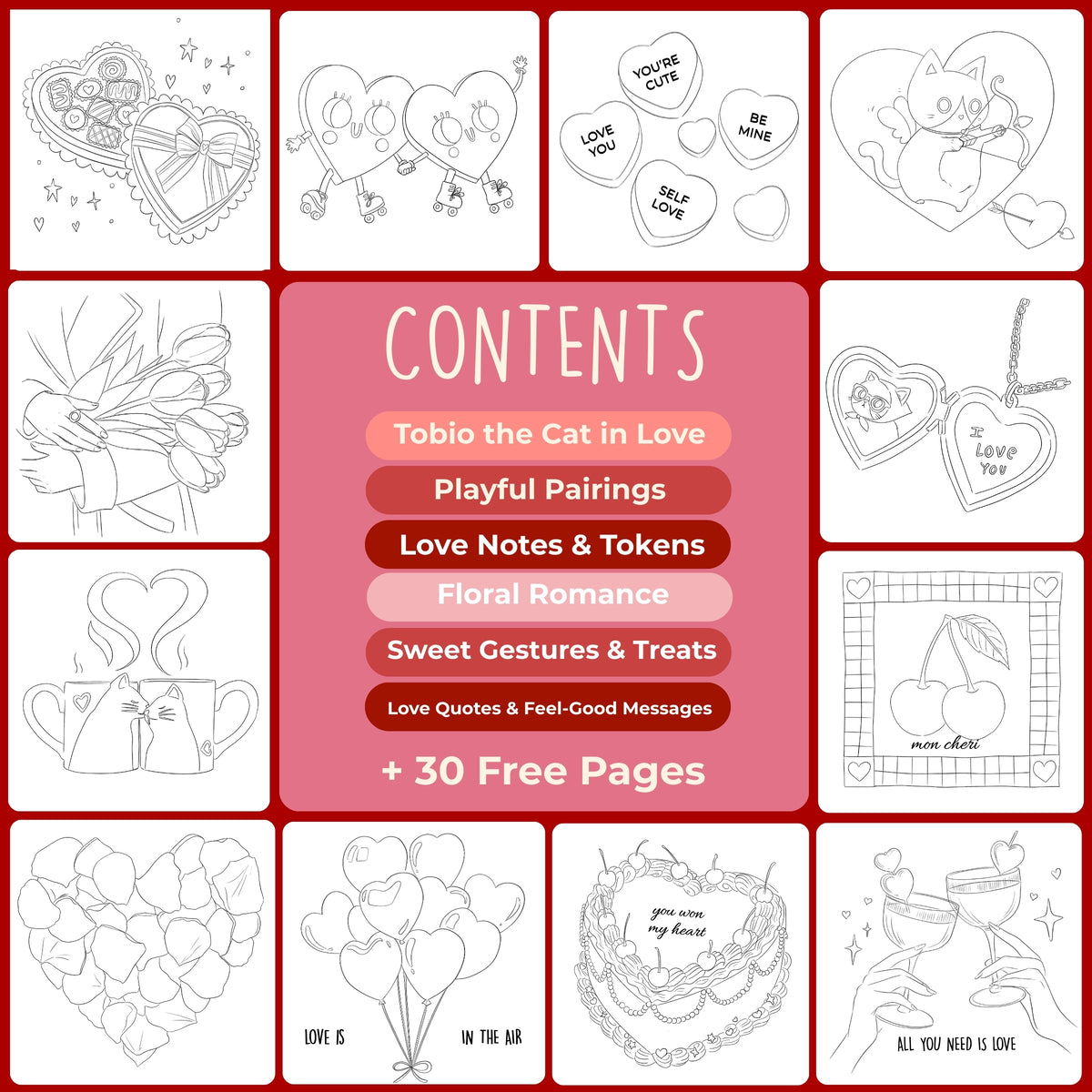 Tobio's Pinsel-von-Amor-Arbeitsbuch