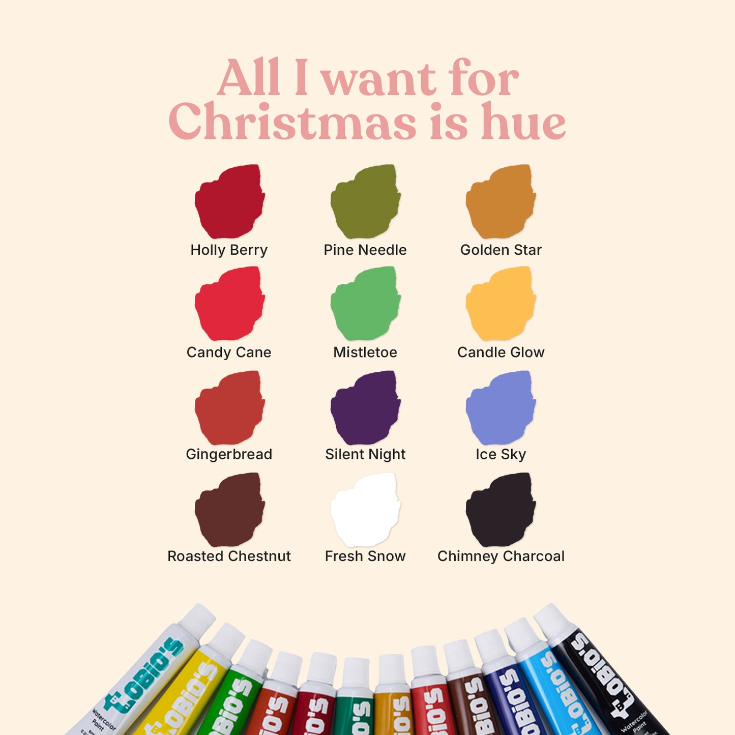 Tobio's™ Christmas Workbook & Paints