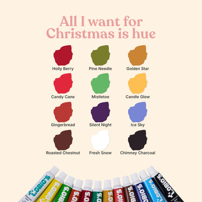 Tobio's™ Christmas Workbook & Paints
