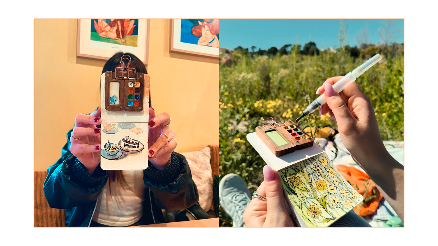 Tobio's Watercolor Kit in field