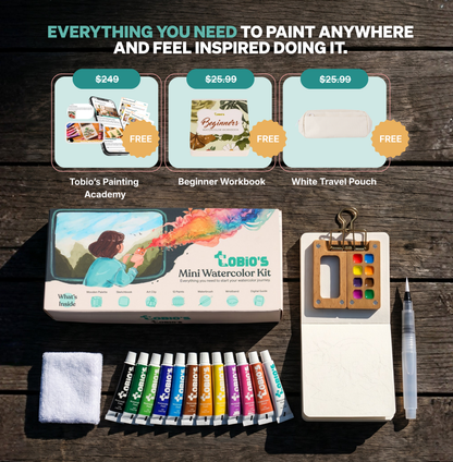 Mini Watercolor Kit + 30 Days To Your Masterpiece Challenge