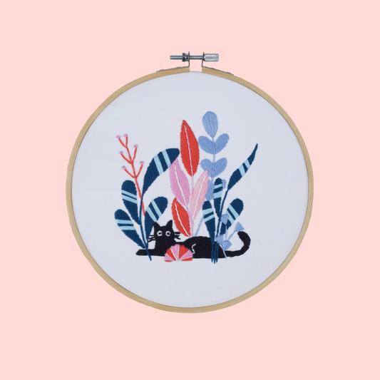 Tobio the Cat - Embroidery Kit