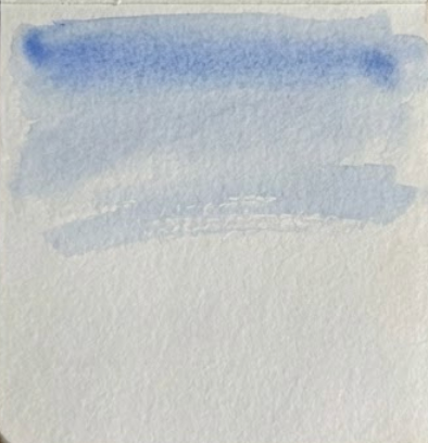 Light blue sky on a white paper